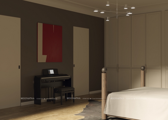 Дизайн Спальня в стиле Эклектика в бежевом цвете №13395 - 3 изображение