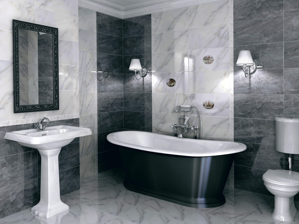 ​Как выбрать керамическую плитку для пола и стен для ванной - Виды керамической плитки