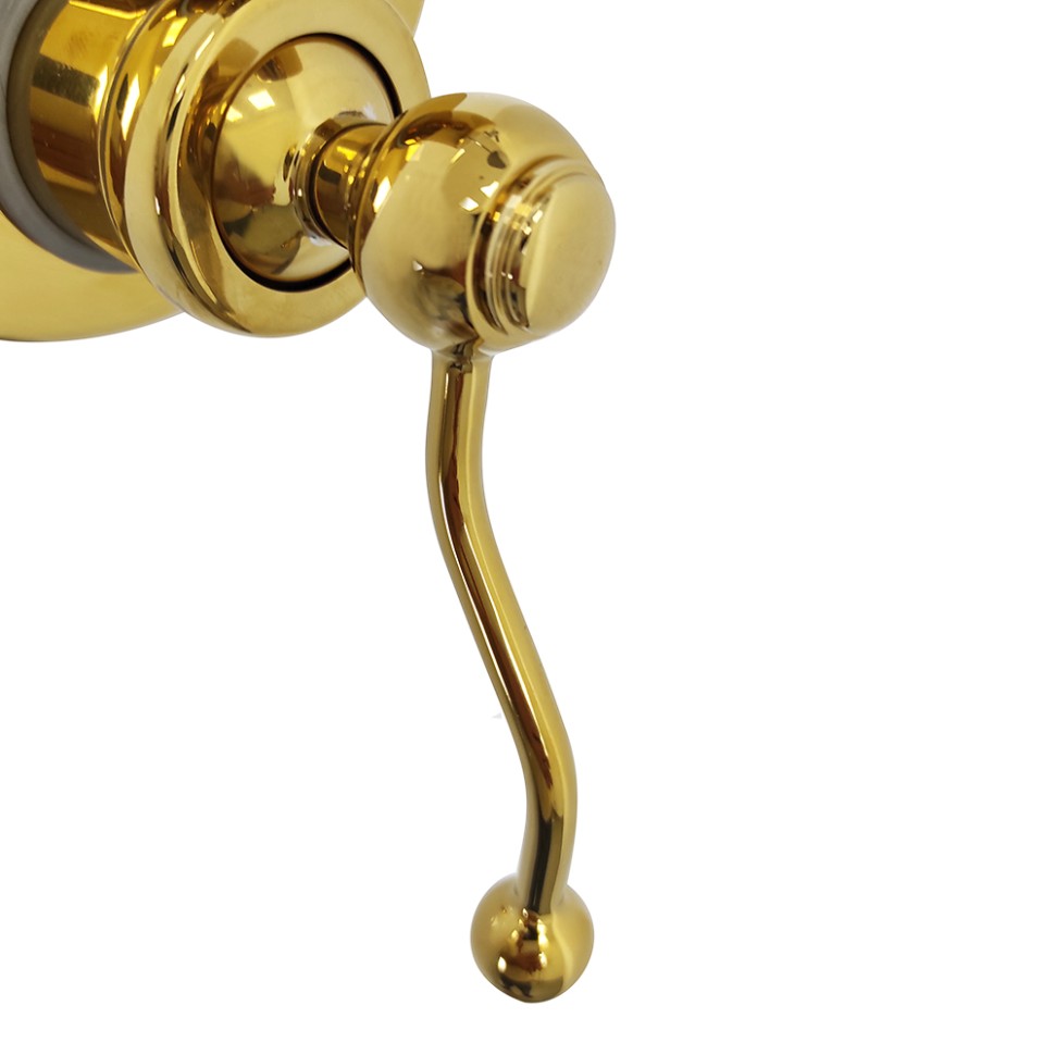 Смеситель для ванны с душем Paini Duomo 88OP6911 глянцевое золото, на 2 потребителя