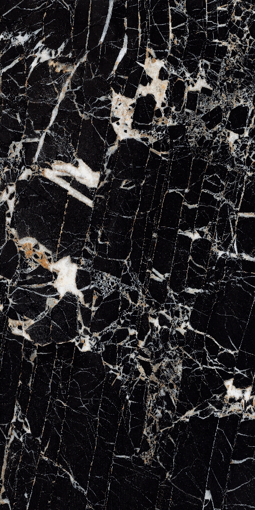 Плитка из керамогранита глянцевая Creto Sunhearrt 80х160 черный (MPL-055745)
