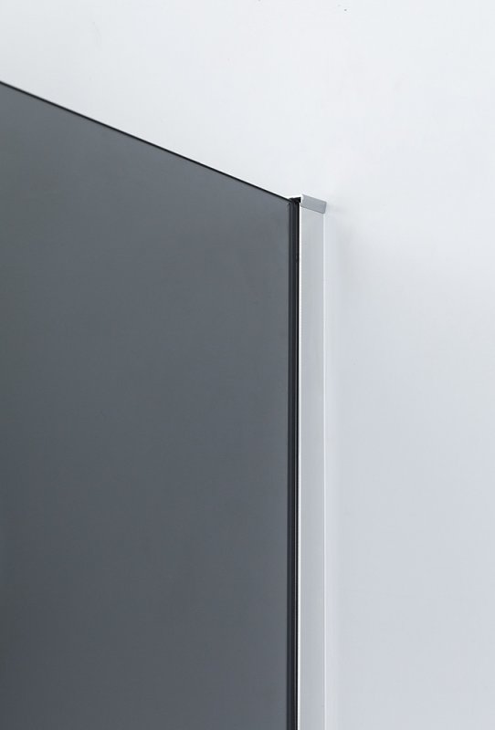 Душевая дверь Cezares SLIDER-B-1-90/100-GRIGIO-Cr стекло графит, профиль хром
