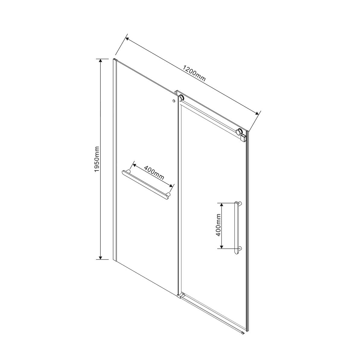 Душевая дверь Vincea Como Soft VDS-1CS120CL, 120, хром, стекло прозрачное