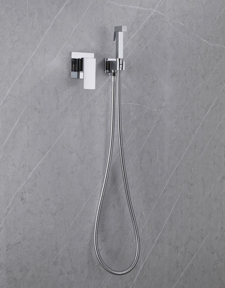 Гигиенический душ Abber Daheim AF8225 со смесителем, хром глянец