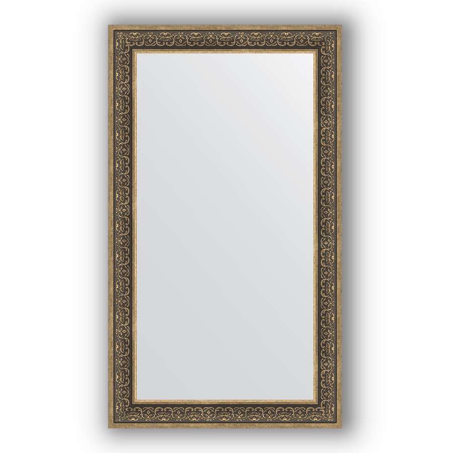 Зеркало в багетной раме Evoform Definite BY 3320 83 x 143 см, вензель серебряный 