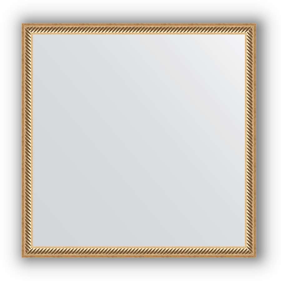 Зеркало в багетной раме Evoform Definite BY 0606 58 x 58 см, витое золото 