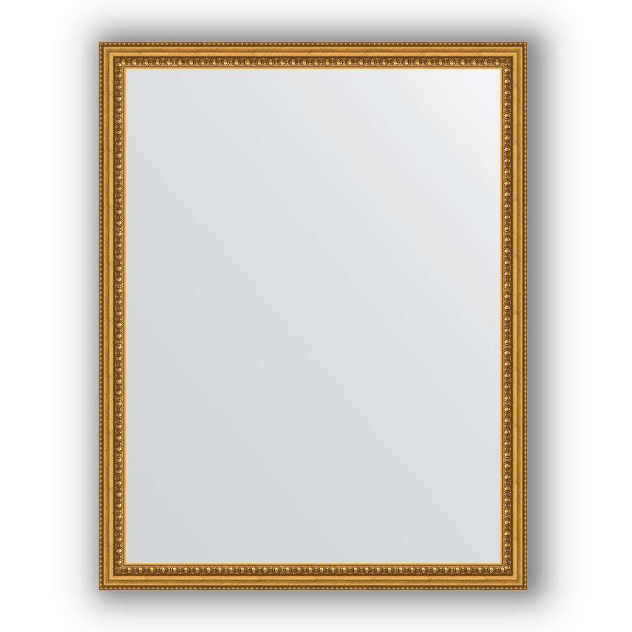 Зеркало в багетной раме Evoform Definite BY 1037 72 x 92 см, бусы золотые 