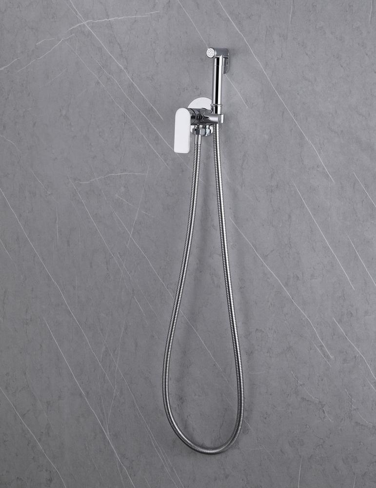 Гигиенический душ Abber Weiss Insel AF8025 со смесителем, хром глянец