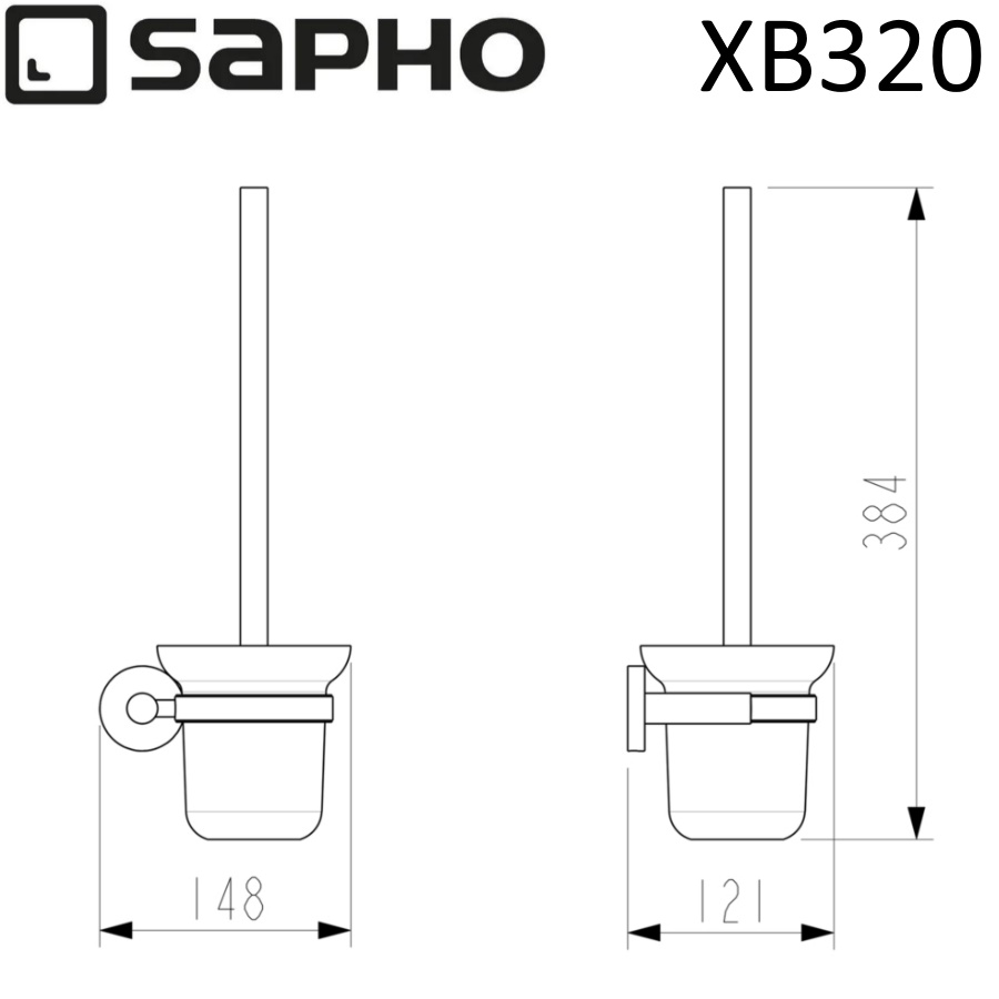 Ершик Sapho X-Round XB320 черный
