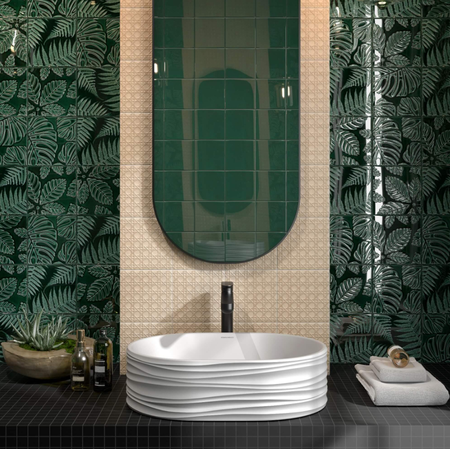 Керамическая плитка Kerama Marazzi Плитка Сантана зеленый темный 15х15 - изображение 4