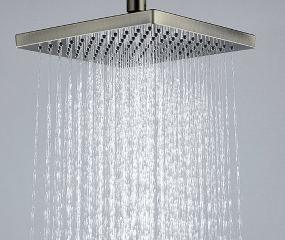 Верхний душ WasserKRAFT A140, 200 х 200 мм, светлая бронза