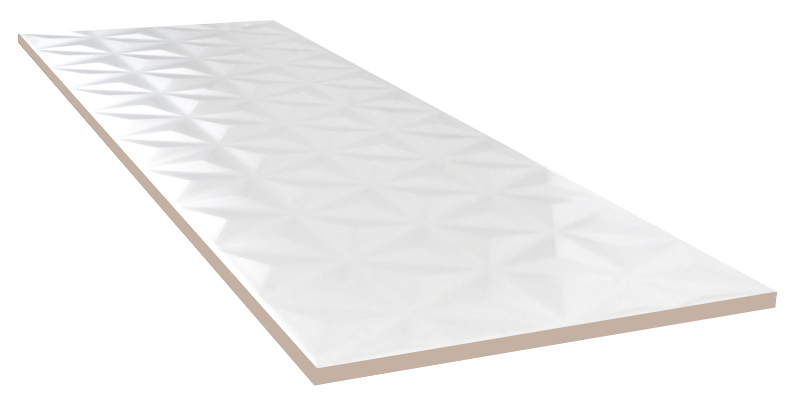 Керамическая плитка Kerama Marazzi Плитка Диагональ белый структура обрезной 25х75 - изображение 3