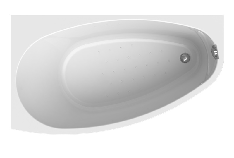 Акриловая ванна Radomir Орсини, 1600х900 (левое исполнение), рама-подставка, 1-01-0-1-1-032 