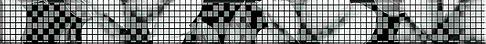 Керамическая плитка Cersanit Спецэлемент стеклянный Black&White 4х44