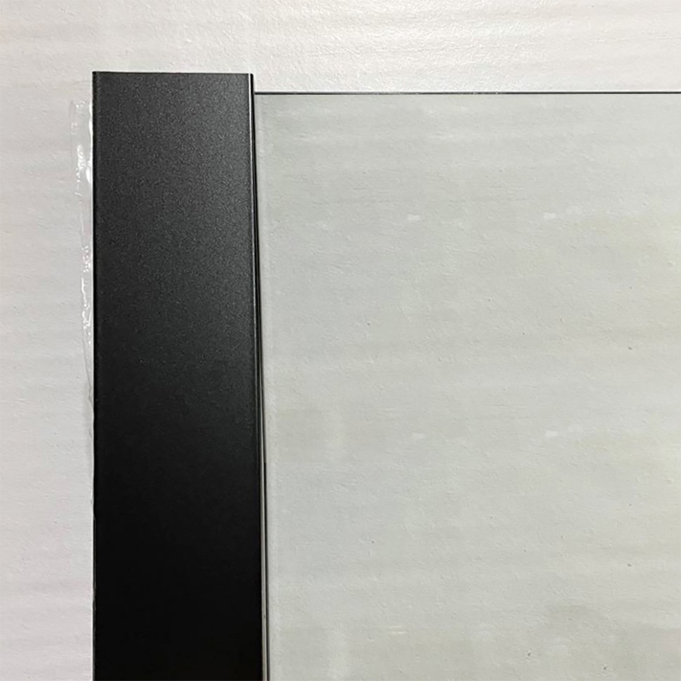 Душевая перегородка Paini 80х195 см PAINI-WalkIN80C профиль черный матовый, стекло прозрачное