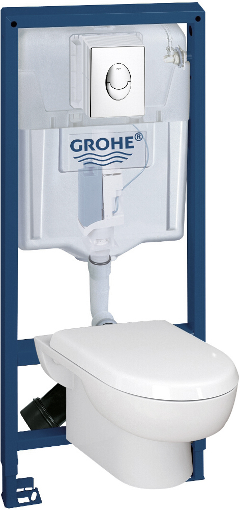 Комплект Grohe Solido 39191000 подвесной унитаз  +  инсталляция  +  кнопка