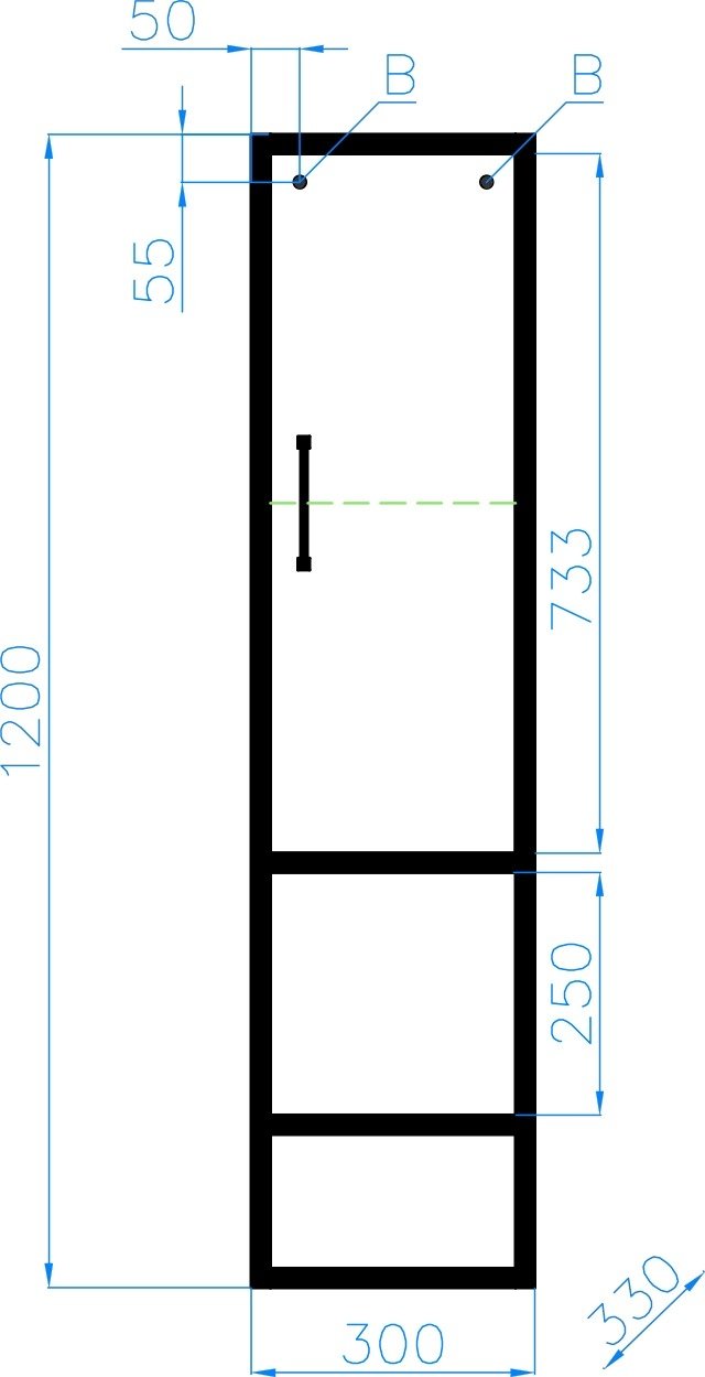Подвесной шкаф Style Line Лофт 30 ЛС-000010025 бетон