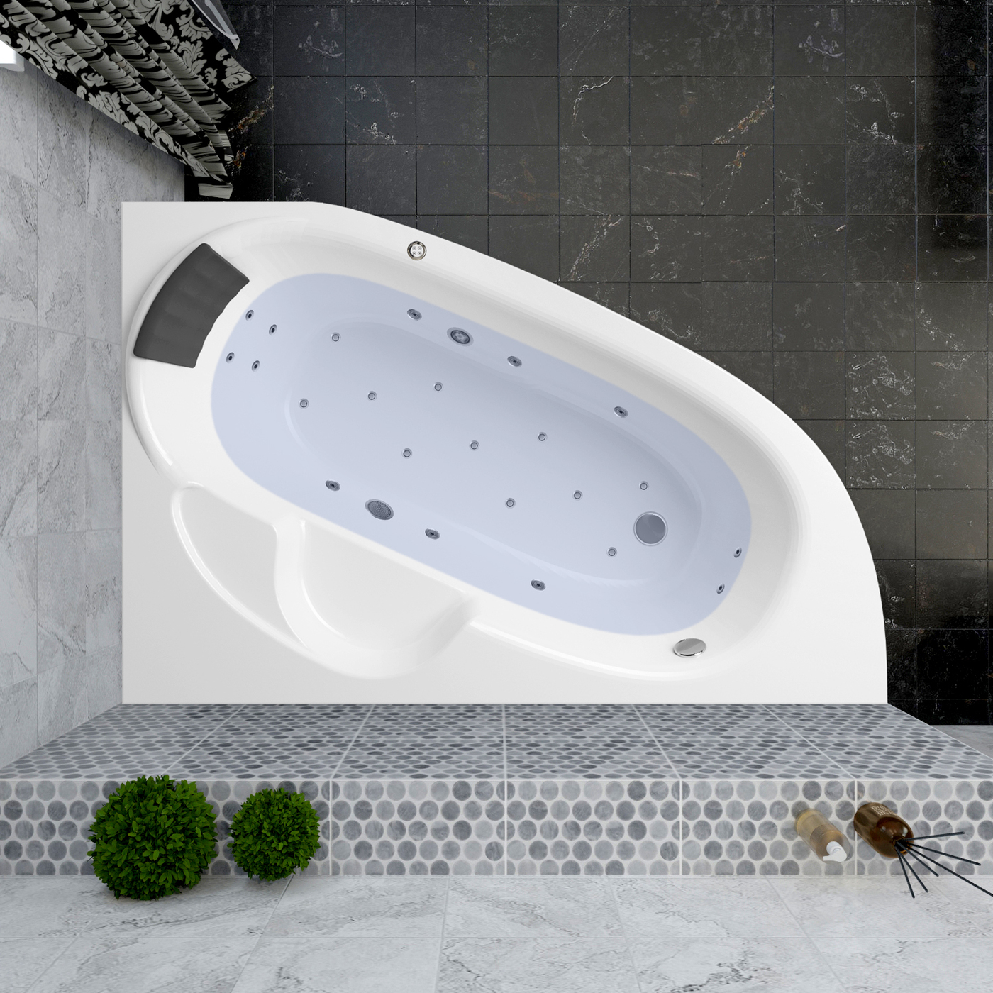 Акриловая ванна Lavinia Boho Bell Pro, 150x100 см. правая, 36140HAC