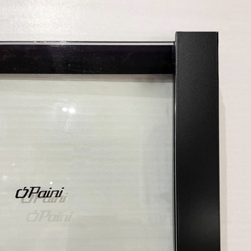 Душевая перегородка Paini 90х195 см PAINI-WalkIN90F профиль черный матовый, стекло прозрачное