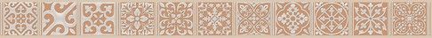 Керамическая плитка Cersanit Бордюр Berkana коричневый 5х59,8