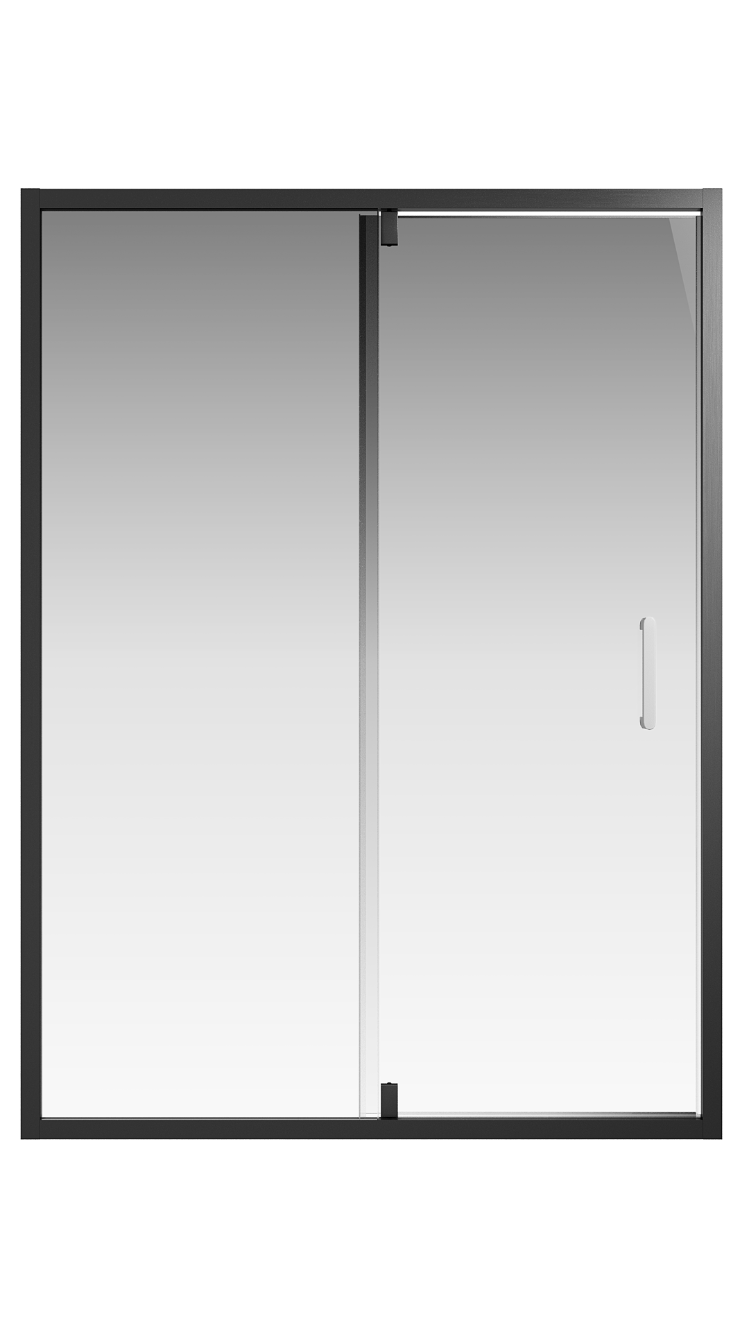 Душевой уголок Creto Astra стекло прозрачное профиль черный 140х70 см, 121-WTW-140-C-B-6 + 121-SP-700-C-B-6 