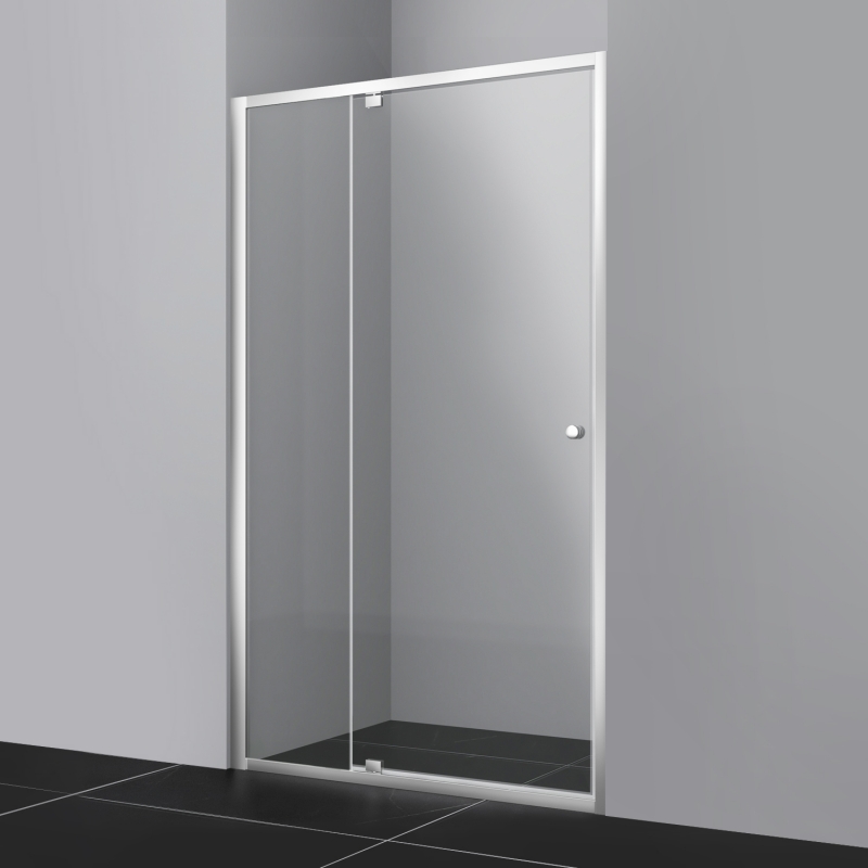 Душевая дверь WasserKRAFT Aula 110х190 см профиль хром, стекло прозрачное 