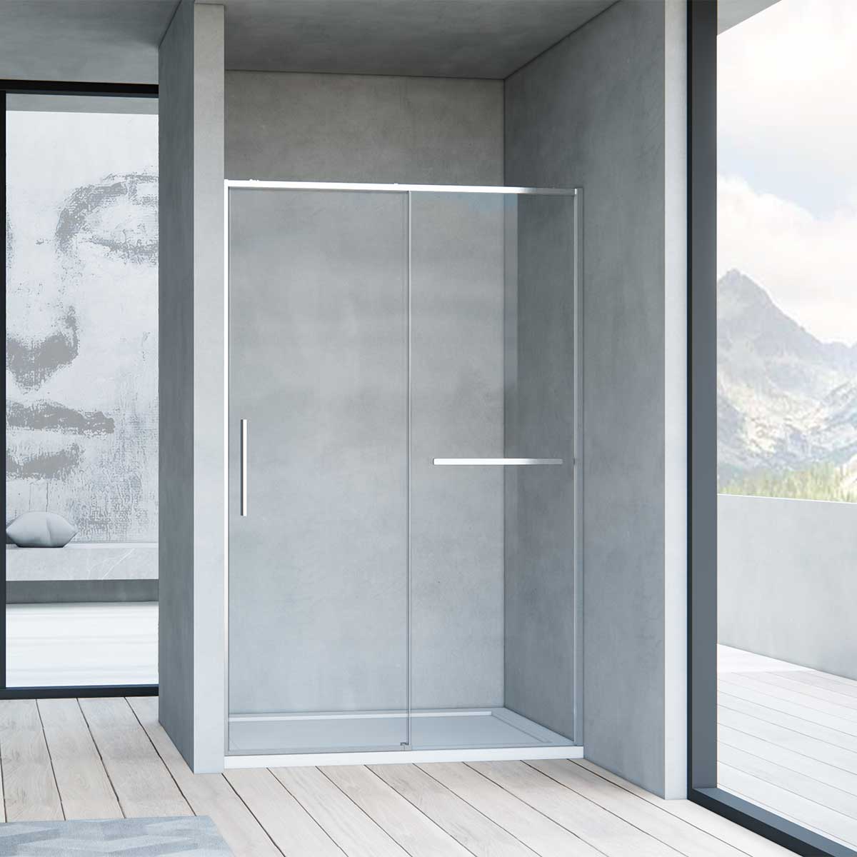 Душевая дверь Vincea Slim Soft VDS-1SS150CL, 150, хром, стекло прозрачное 