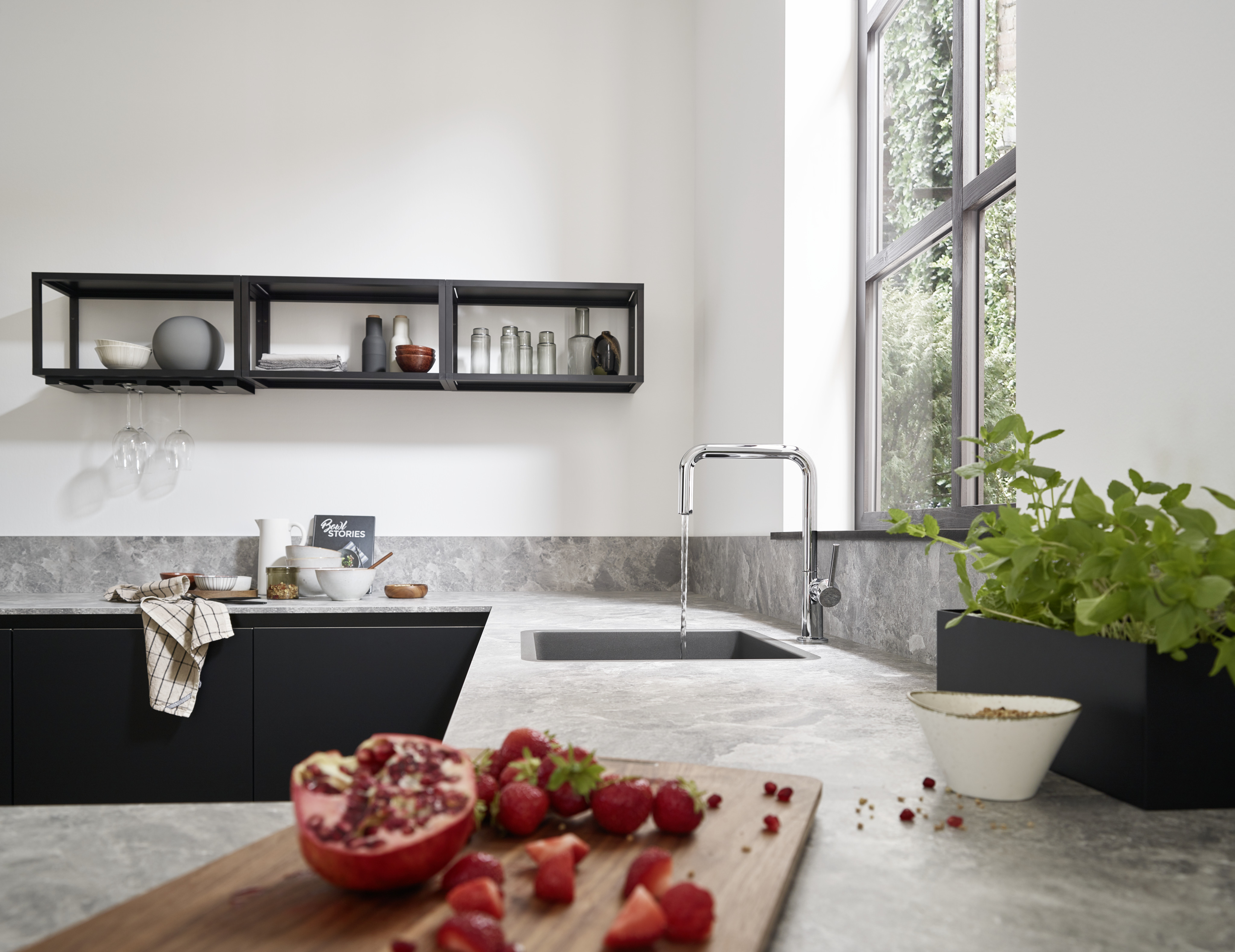 Кухонная мойка Hansgrohe S510-U450 43431380, cерый бетон