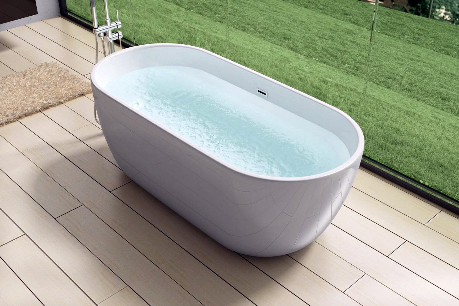 Акриловая ванна Art&Max 150х75 см AM-518-1500-780, белый