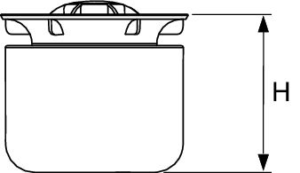 Стакан с мембраной TECE Drainpoint S для сифона DN 50 «стандартного» и«вертикального» и DN 70