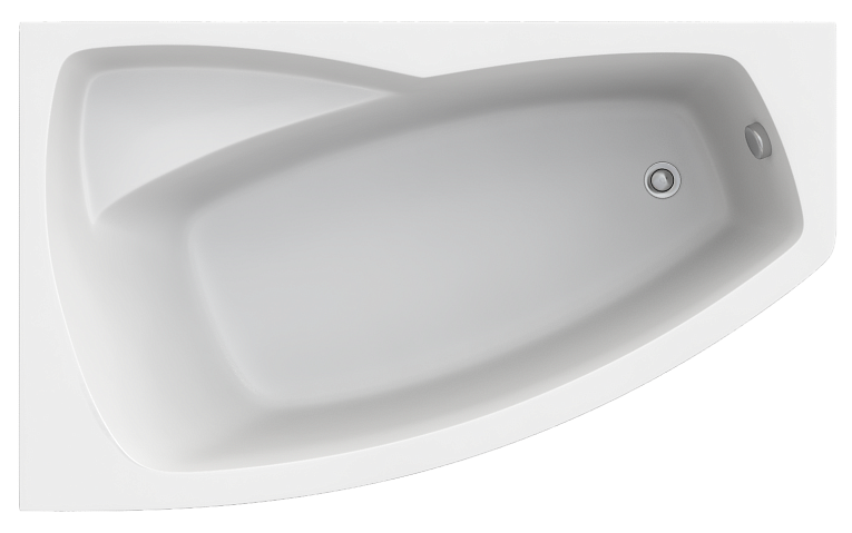 Акриловая ванна Bas Камея левая 170х105 с каркасом В 00121 