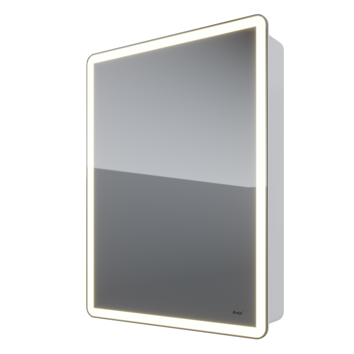 Зеркальный шкаф Dreja Point 60 см 99.9032 с подсветкой, белый