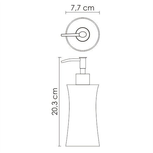 Дозатор для жидкого мыла WasserKRAFT Salm K-7699