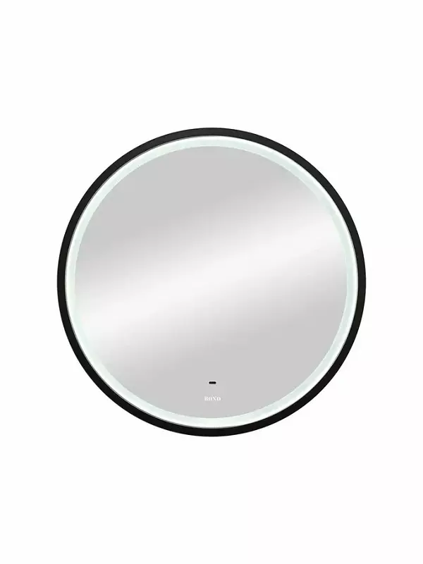 Зеркало Bond Circle 60 см M60ZE-6060 черное с подсветкой 