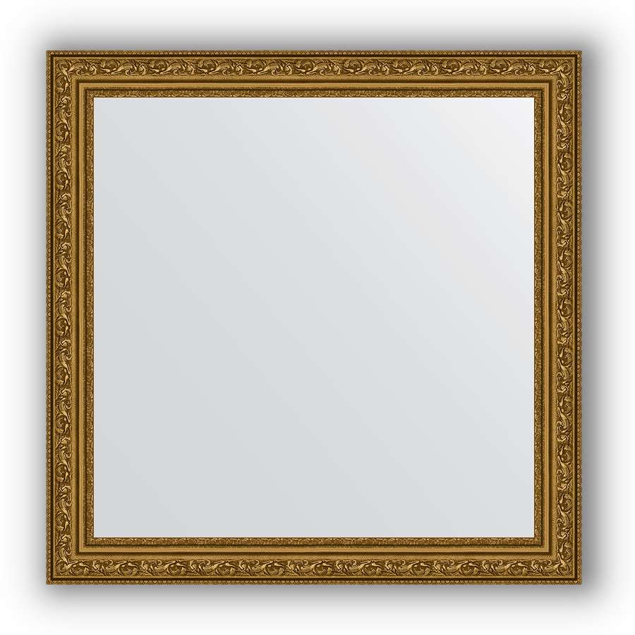 Зеркало в багетной раме Evoform Definite BY 3135 64 x 64 см, виньетка состаренное золото 