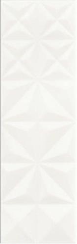 Керамическая плитка Meissen Плитка White Magic Squares Structure 25х75 