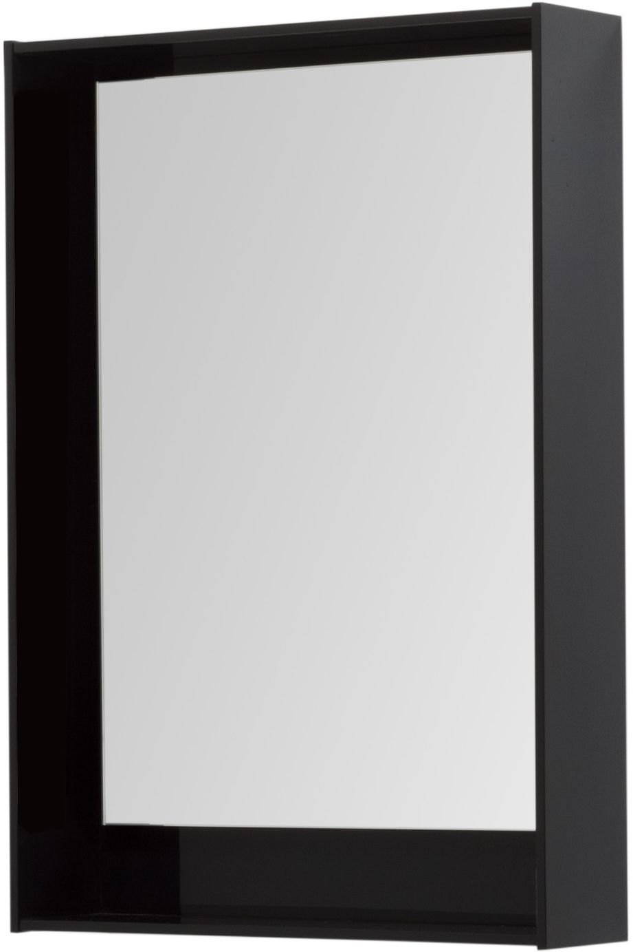 Зеркало Aquanet Милан 60 LED черный глянец