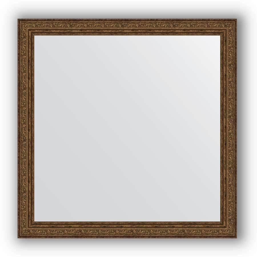 Зеркало в багетной раме Evoform Definite BY 3233 74 x 74 см, виньетка состаренная бронза 