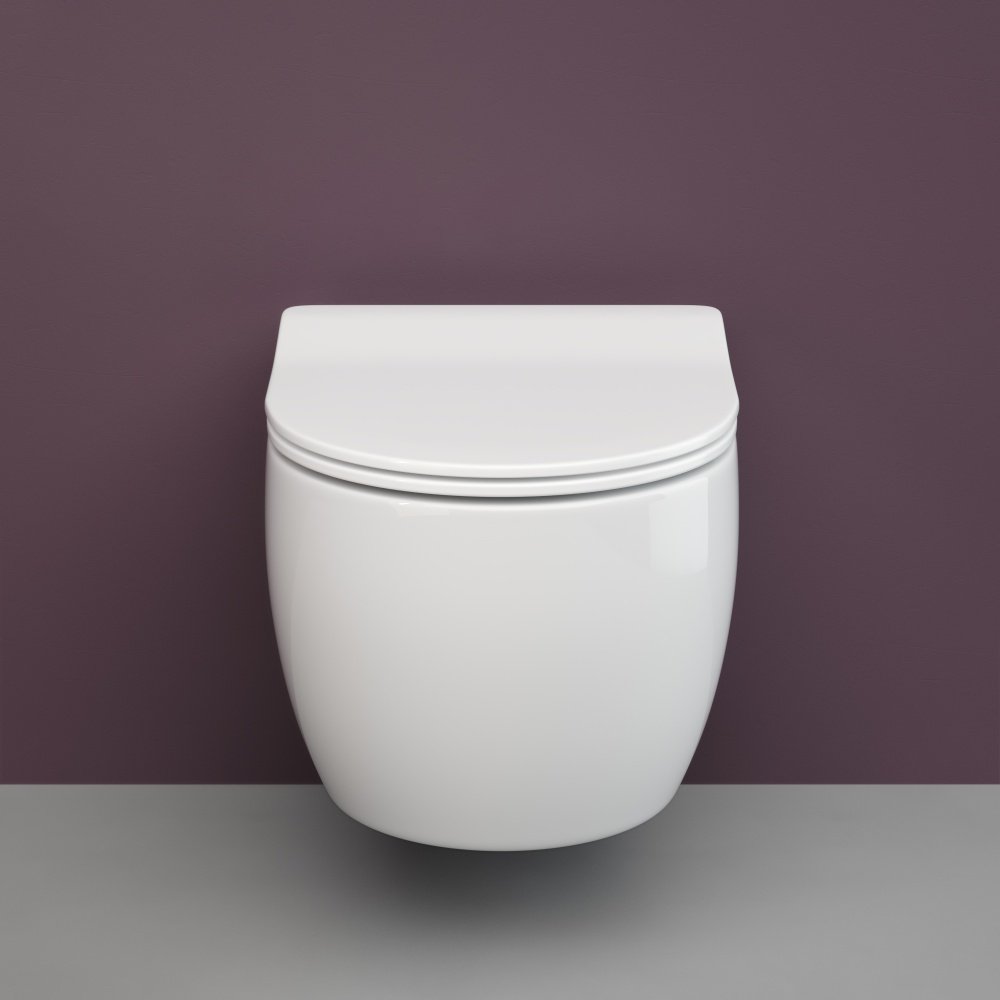 Комплект подвесной безободковый унитаз Ceramica Nova Play Rimless CN3001 с сиденьем Soft Close  +  инсталляция Am.Pm ProC I012707