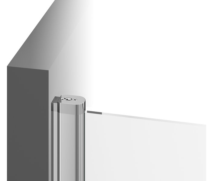 Душевая дверь в нишу 120 см Ravak Chrome CRV2-120 1QVG0C00Z1 блестящий профиль, прозрачное стекло