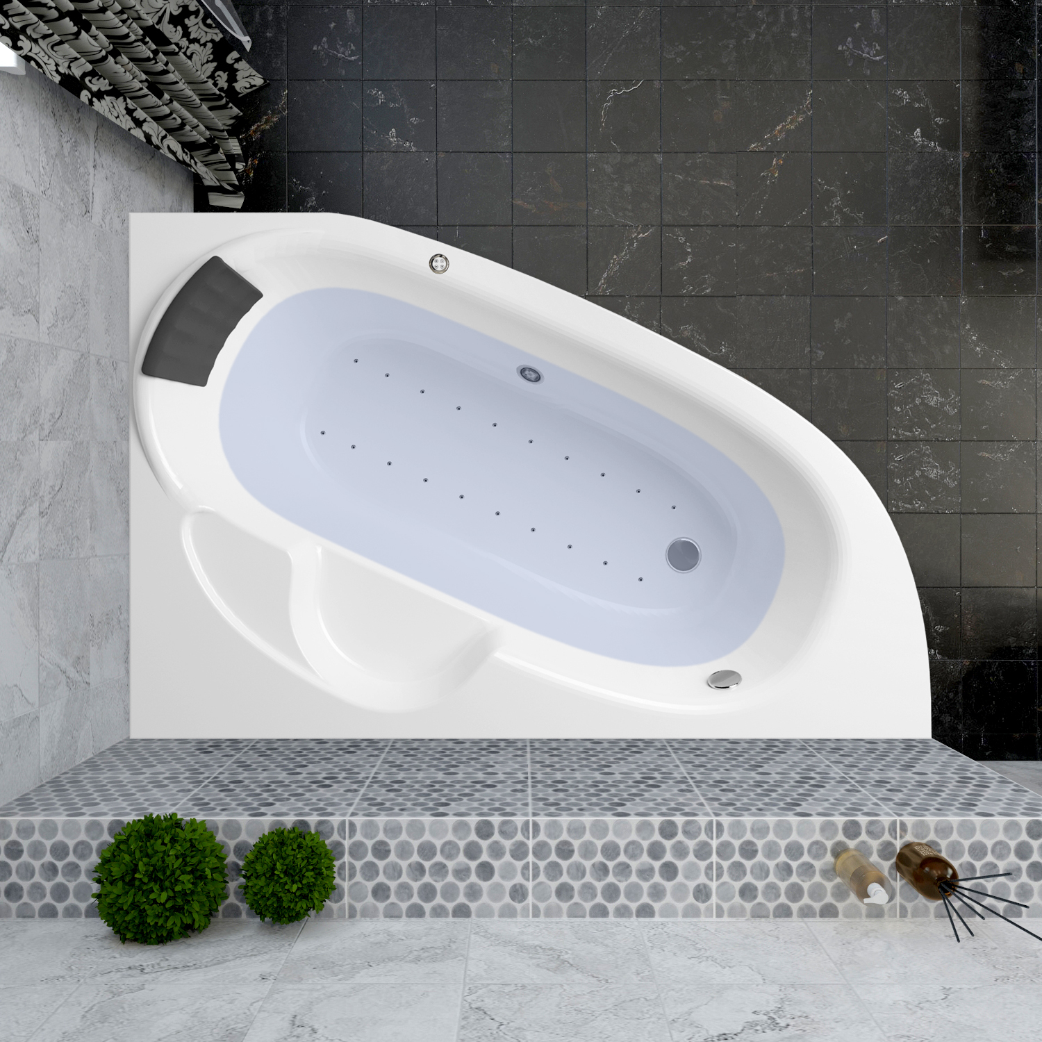 Акриловая ванна Lavinia Boho Bell Pro, 140x95 см. правая, 361300AC