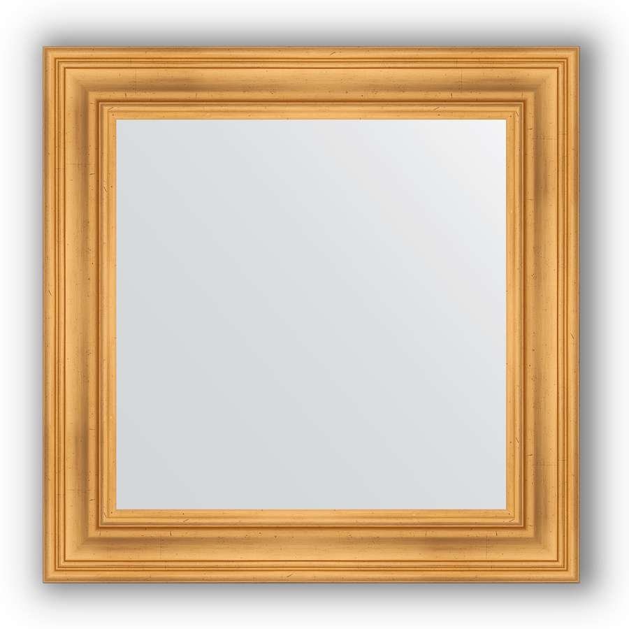 Зеркало в багетной раме Evoform Definite BY 3155 72 x 72 см, травленое золото 