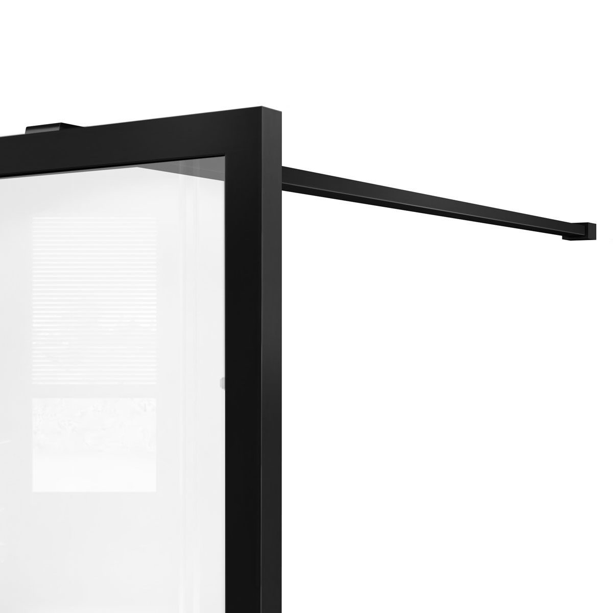 Душевая перегородка Vincea Walk in HC Art 100x200 см, VSW-1HC100CFB, профиль черный, стекло рифленое;прозрачное