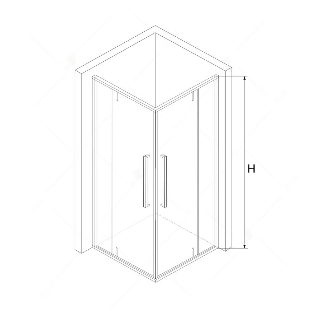 Душевой уголок RGW SV-33 06323300-11 100x100 см квадратный стекло прозрачное хром