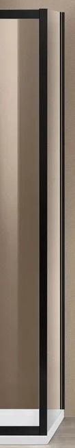 Боковая панель Vincea Garda 80 см черный, стекло прозрачное, VSG-1G800CL