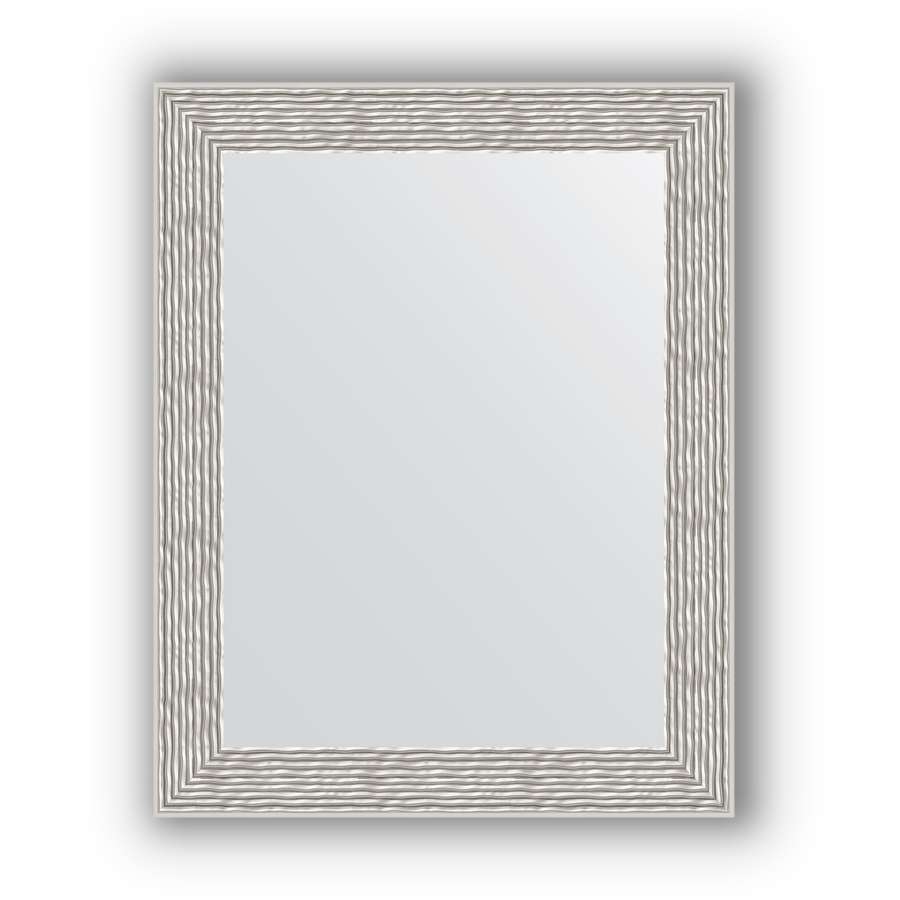 Зеркало в багетной раме Evoform Definite BY 3006 38 x 48 см, волна алюминий 