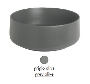 Раковина ArtCeram Cognac COL005 15; 00 накладная - grigio olive (серая оливка) 68х35х15 см