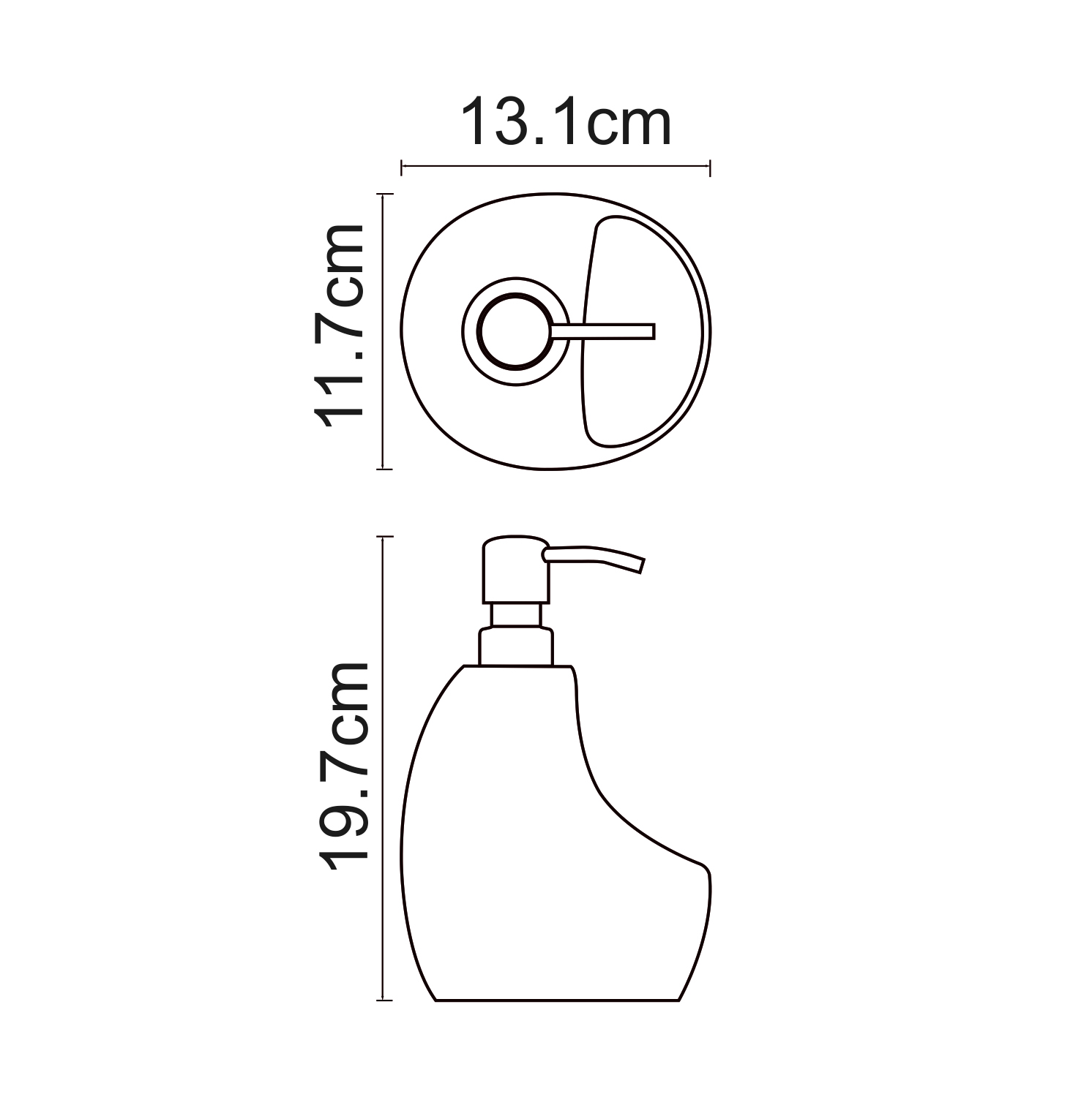 Дозатор для жидкого мыла Wasserkraft K-8099BLACK с емкостью для губки, черный матовый