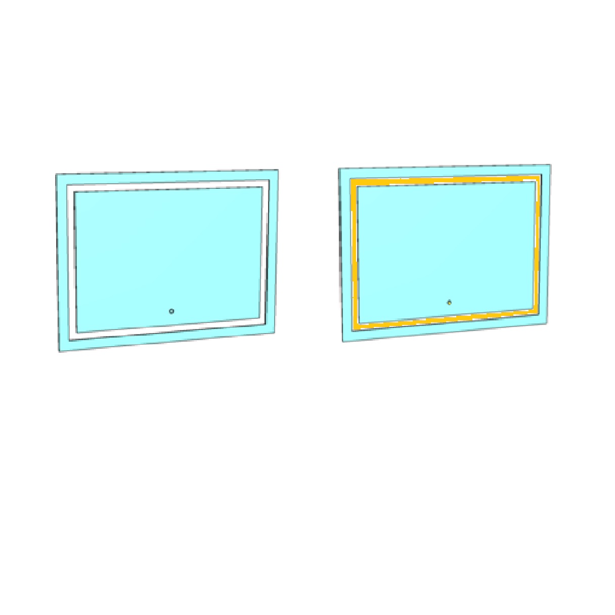 Зеркало Corozo Барго 100 LED SD-00001187,белый