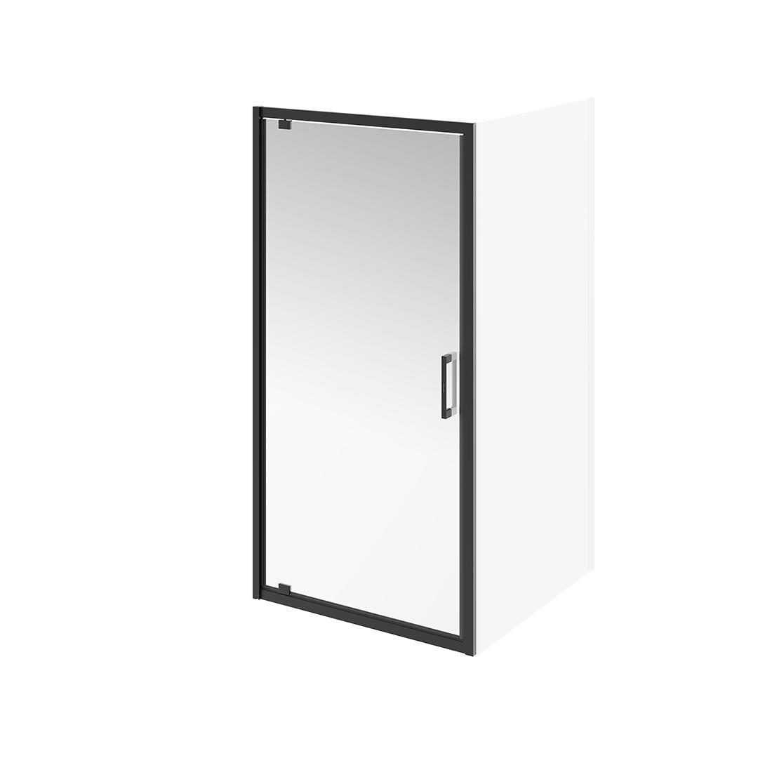 Душевая дверь Kerama Marazzi Vetro 100х195 см VE.100.PD.BLK.M профиль матовый черный, стекло прозрачное
