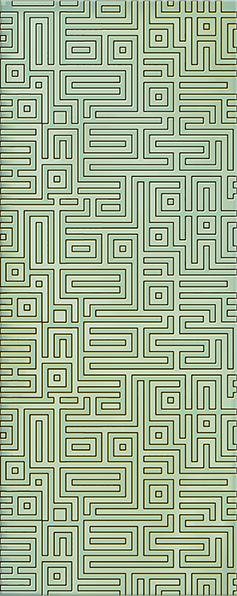 Керамическая плитка Azori Декор Nuvola Verde Labirint 20,1х50,5
